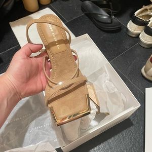 Good American Tan Sandals